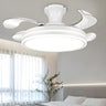 Modern Elegant Finish Round LED Ceiling Fan with Light Image - 6