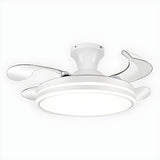 Modern Elegant Finish Round LED Ceiling Fan with Light Image - 9