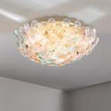 Modern Elegant Flower Petal Vaulted Flush Mount Light Image - 3