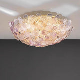 Modern Elegant Flower Petal Vaulted Flush Mount Light Image - 8