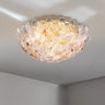 Modern Elegant Flower Petal Vaulted Flush Mount Light Image - 9