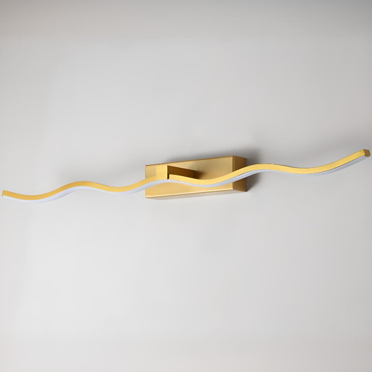 Modern Elegant Gold Wavy LED Vanity Wall Light  Image - 12