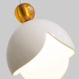 Modern Elegant Multicolor Globe White Glass Pendant Light Image - 10