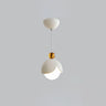 Modern Elegant Multicolor Globe White Glass Pendant Light Image - 5