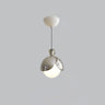 Modern Elegant Multicolor Globe White Glass Pendant Light Image - 7