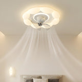 Modern Elegant White Cloud Shape Ceiling Fan with Light Image - 18