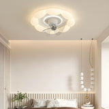 Modern Elegant White Cloud Shape Ceiling Fan with Light Image - 4