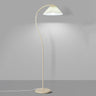 Modern Elegant White Flower Metal Arc Floor Lamp Image - 11