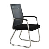 Modern Ergonomic Leather Chrome Base Office Chairs Image - 2