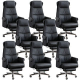 Modern Ergonomic Leather Office Chair with Wheels Image - 18