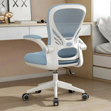 Modern Ergonomic Mesh Blue Adjustable Back Office Chair Image - 21