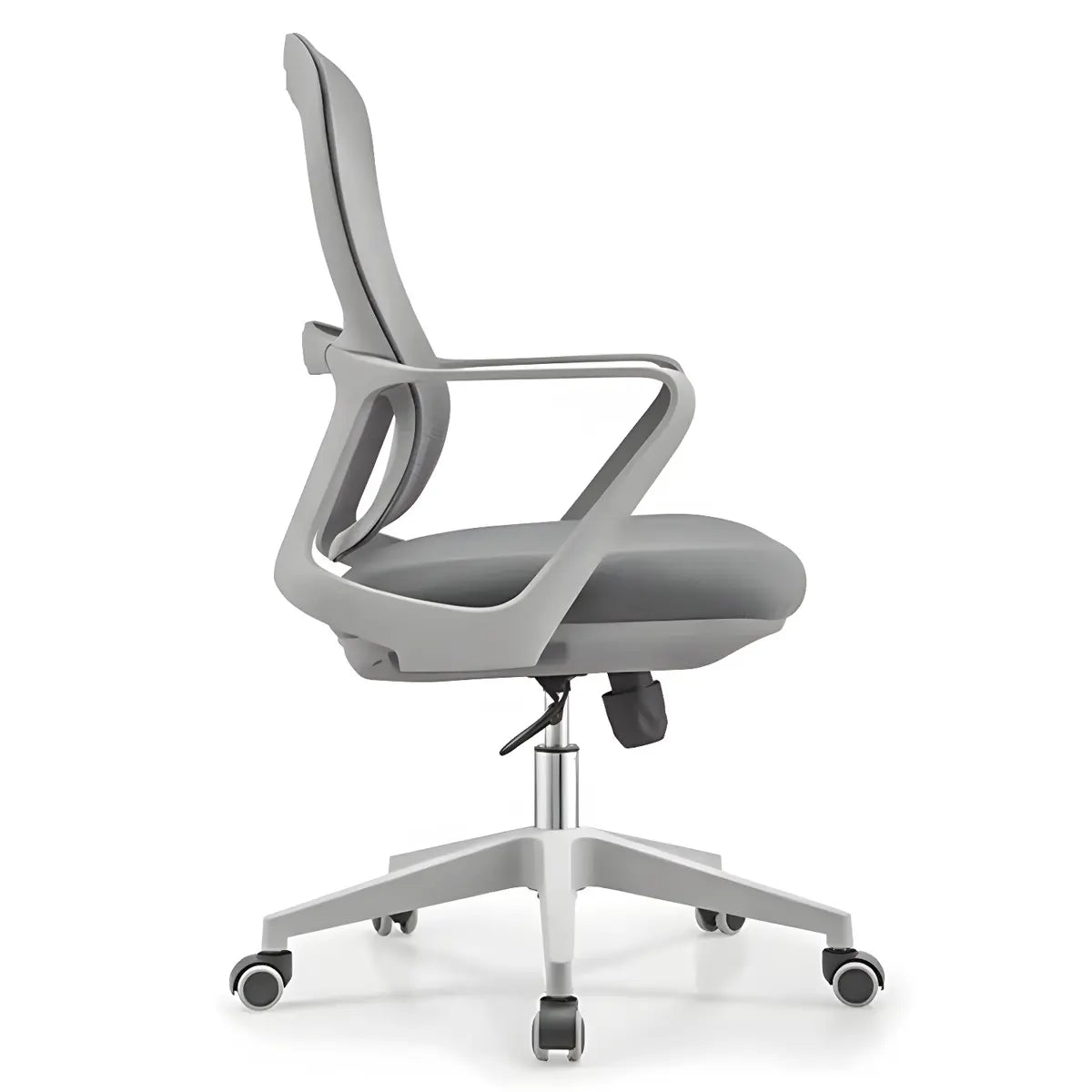 Modern Ergonomic Mesh Home Adjustable Grey Office Chair Image - 10