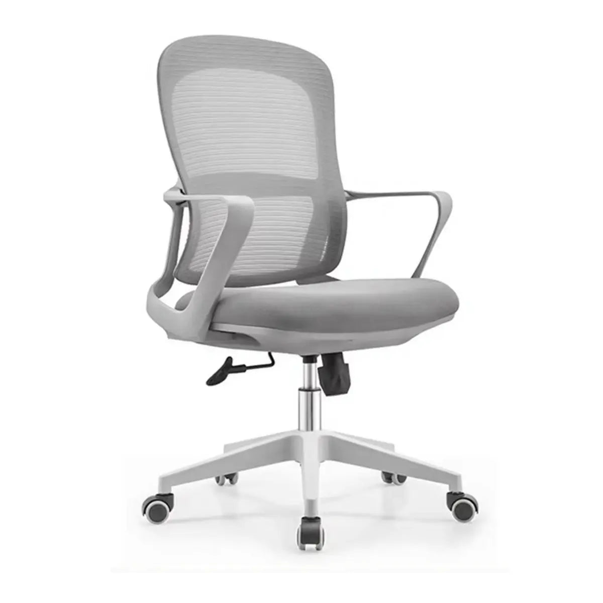 Modern Ergonomic Mesh Home Adjustable Grey Office Chair Image - 3