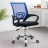 Modern Ergonomic Mesh Metal Base Black Office Chair Image - 2