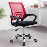 Modern Ergonomic Mesh Metal Base Black Office Chair Image - 3