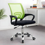 Modern Ergonomic Mesh Metal Base Black Office Chair Image - 4