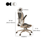 Modern Ergonomic Mesh Office Chair with Lumbar Support Image - 17