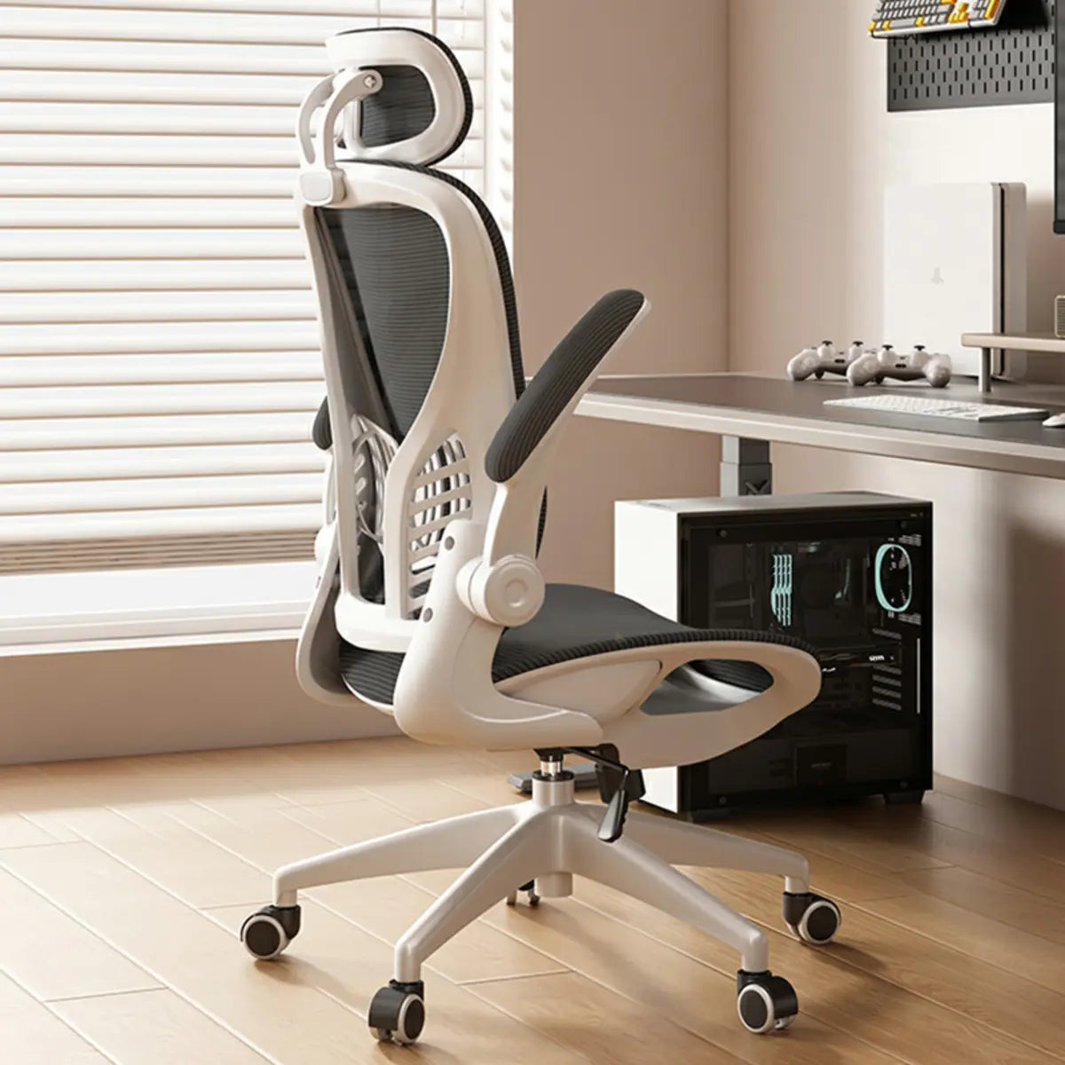 Modern Ergonomic Mesh Office Chair with Lumbar Support Image - 5