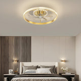 Modern Exquisite Crystal Garland Ceiling Fan with Light Image - 2