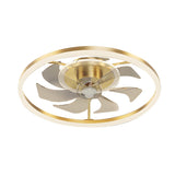 Modern Exquisite Crystal Garland Ceiling Fan with Light Image - 6