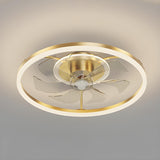 Modern Exquisite Crystal Garland Ceiling Fan with Light Image - 9