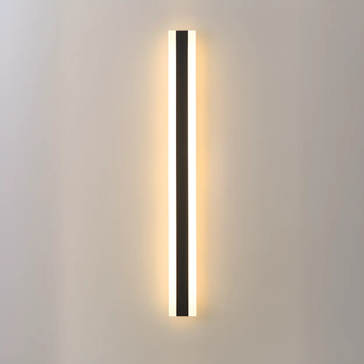 Modern External Vertical Black Metal Wall Lights Image - 12