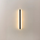 Modern External Vertical Black Metal Wall Lights Image - 6