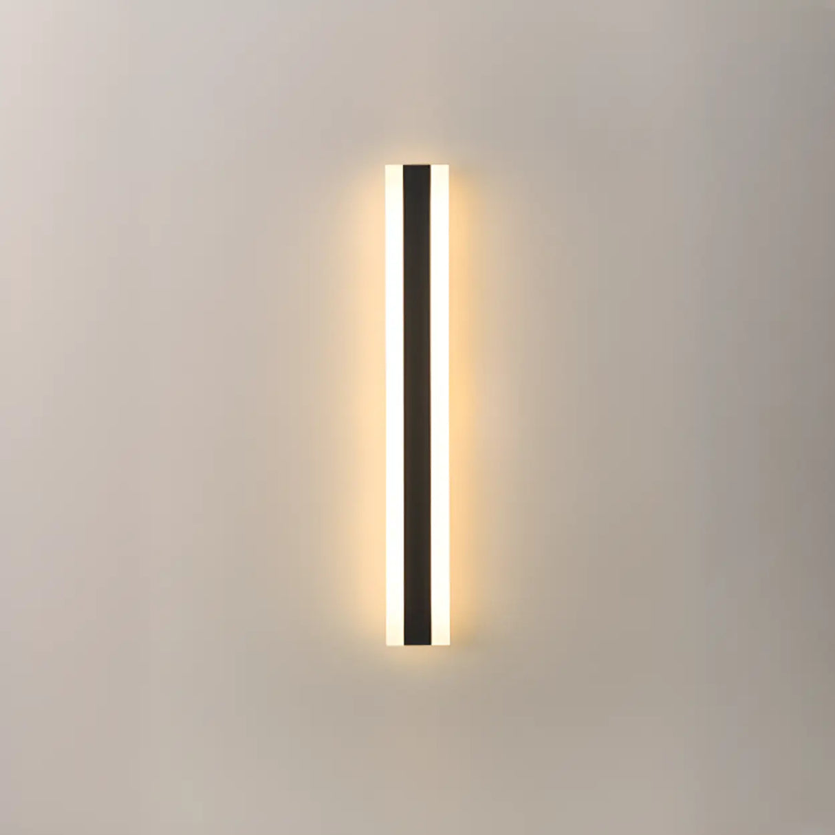 Modern External Vertical Black Metal Wall Lights Image - 8