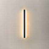 Modern External Vertical Black Metal Wall Lights Image - 8