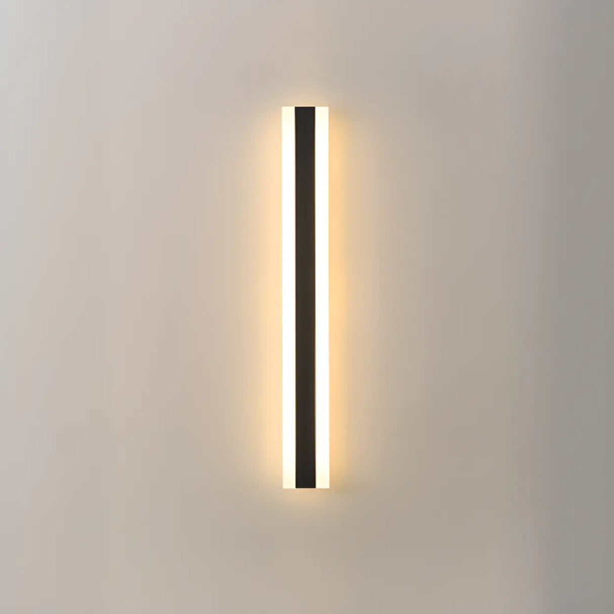 Modern External Vertical Black Metal Wall Lights Image - 9