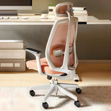 Modern Fabric Adjustable Wheels Ergonomic Office Chair Image - 1