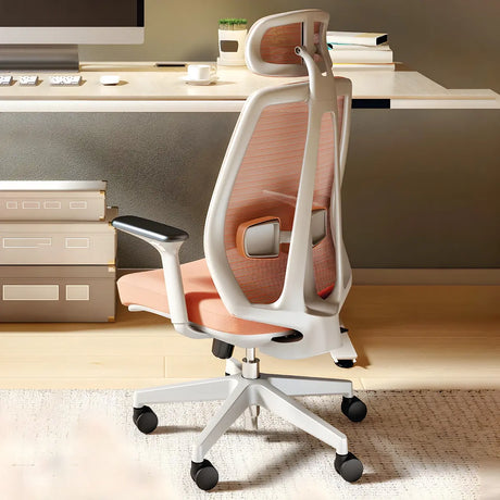 Modern Fabric Adjustable Wheels Ergonomic Office Chair Image - 1