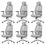 Modern Fabric Adjustable Wheels Ergonomic Office Chair Image - 17