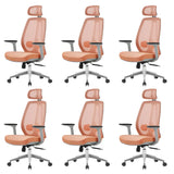 Modern Fabric Adjustable Wheels Ergonomic Office Chair Image - 21