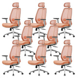 Modern Fabric Adjustable Wheels Ergonomic Office Chair Image - 22