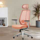 Modern Fabric Adjustable Wheels Ergonomic Office Chair Image - 3