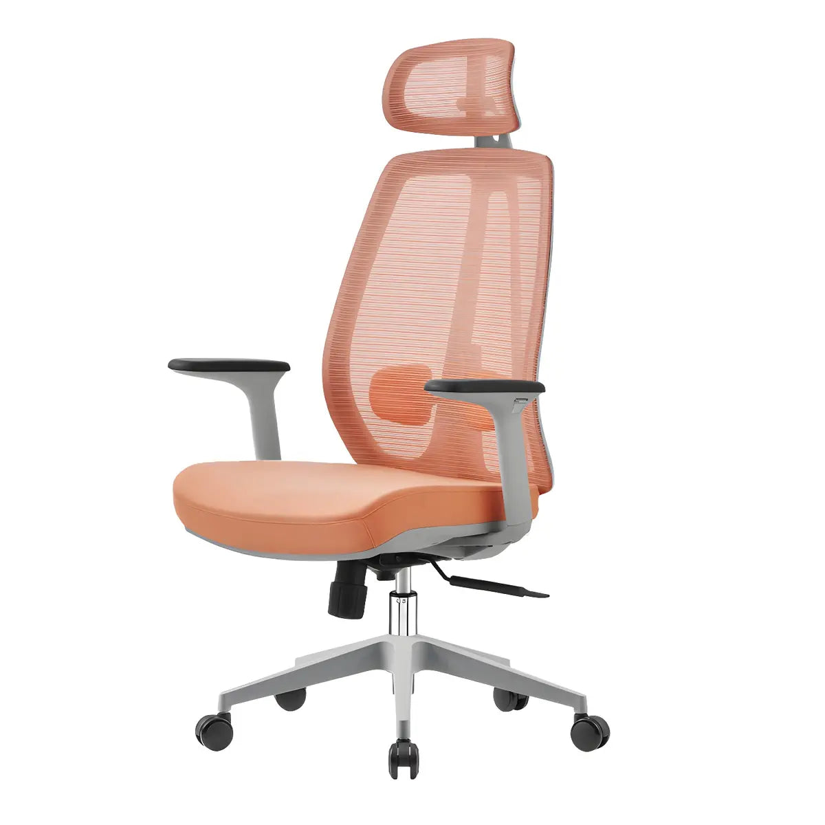 Modern Fabric Adjustable Wheels Ergonomic Office Chair Image - 9