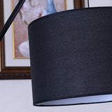 Modern Fabric Barrel Living Room Metal Floor Lamp Image - 11