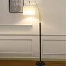 Modern Fabric Barrel Living Room Metal Floor Lamp Image - 9