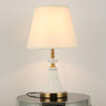 Modern Fabric Cylinder Shade Conical Base Table Lamp Image - 14