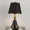 Modern Fabric Cylinder Shade Conical Base Table Lamp Image - 3