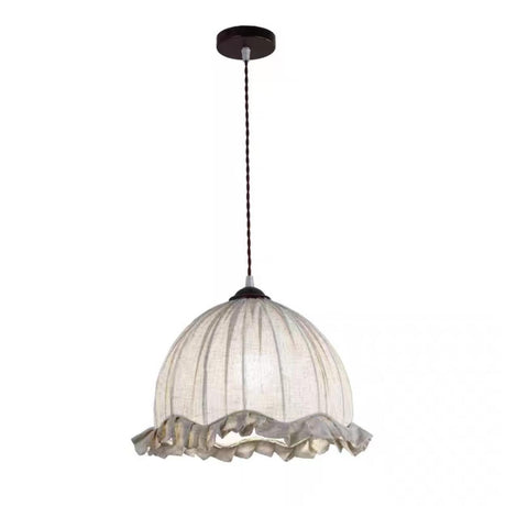 Modern Fabric Vaulted Dome Ceiling Pendant Light Image - 2