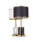 Modern Fashionable Black Cylindrical Metal Table Lamp Image - 5