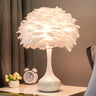 Modern Feather Vase Table Lamp for Bedroom Decoration Image - 1