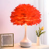 Modern Feather Vase Table Lamp for Bedroom Decoration Image - 2