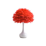 Modern Feather Vase Table Lamp for Bedroom Decoration Image - 5