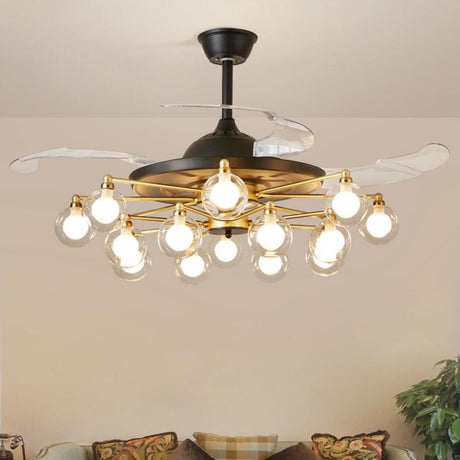 Modern Firefly Chandelier Fan with Multiple Lights Image - 2