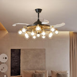 Modern Firefly Chandelier Fan with Multiple Lights Image - 3