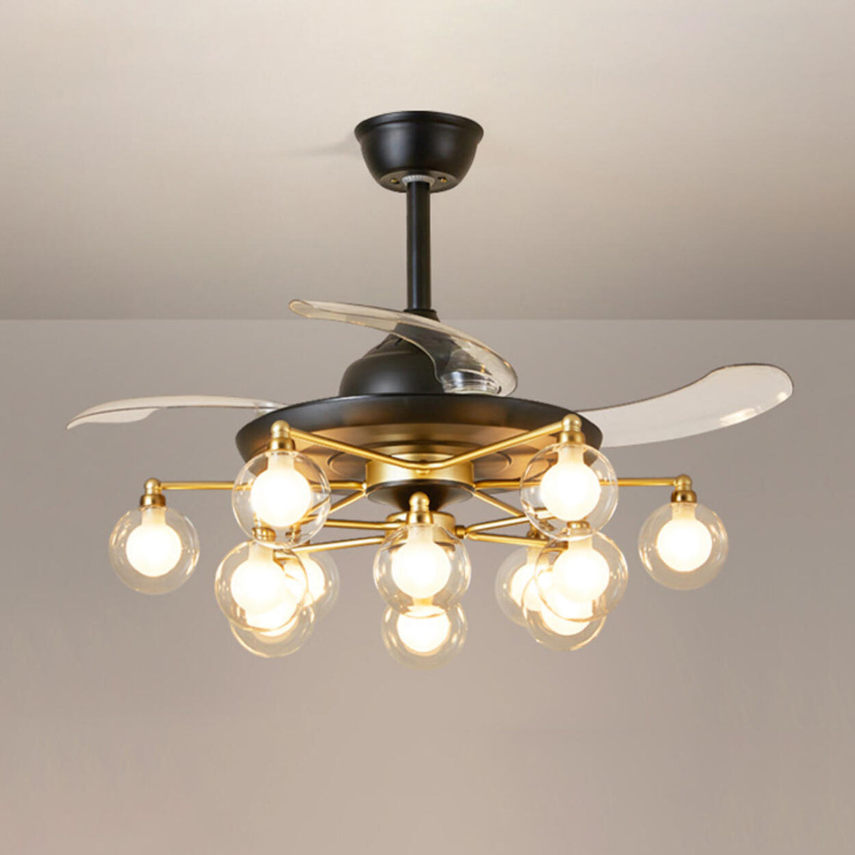 Modern Firefly Chandelier Fan with Multiple Lights Image - 6