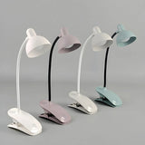 Modern Flexible Clip-On Desk Lamp Light Green Image - 11